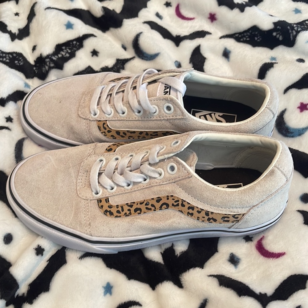 Vans Ward Women's Shoes 7.5, Marshmallow Cheetah - Picture 1 of 7